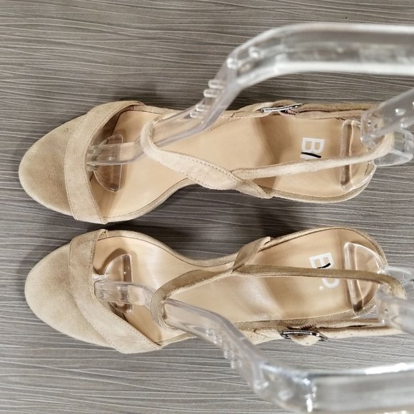 BP Lula Block Heel Slingback Sandal, Tan Suede, Womens Size 6.5 M - Picture 8 of 11